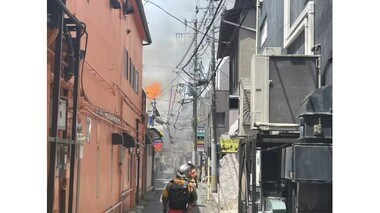 いわき市の中心部でビル火災　現在も延焼中（福島県）