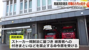 ストーカー行為で逮捕の消防職員を「停職6カ月の懲戒処分」に　南越消防組合【福井】