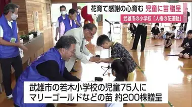 花を育てることで思いやりや感謝の心を育んで 若木小学校で「人権の花運動」【佐賀県】