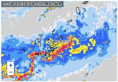 那覇市など11市町村に土砂災害警戒情報　沖縄本島地方に大雨洪水警報　浦添市など5市村が避難指示【6月18日午前6時半現在】