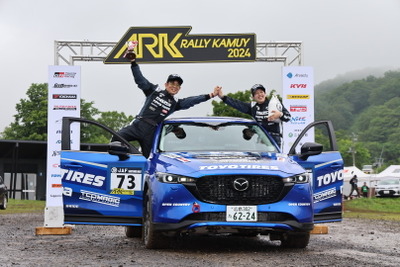 【XCRスプリントカップ北海道 第3戦】マツダ『CX-5』がラリー初参戦で2位獲得！オプカンがラリーで実力発揮