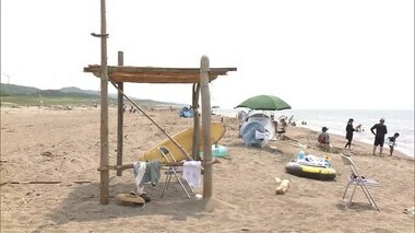 秋田市の桂浜海水浴場で遊泳中の40代男性が死亡