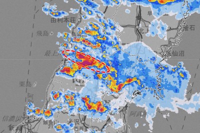 山形県に再び大雨特別警報　線状降水帯も発生、最大限の警戒呼びかけ