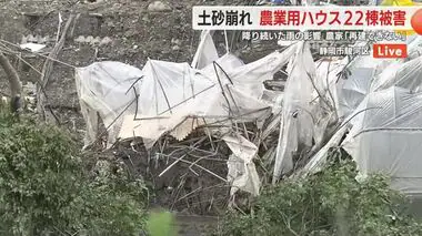 「再建は難しい」農家は悲観　先祖代々伝わった土地だが…台風に伴う土砂崩れでイチゴのハウス22棟崩壊