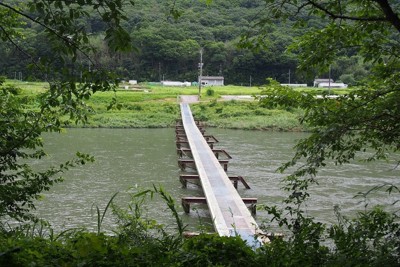 瀬戸大橋より喜ばれた?　完成46年、潜水橋が支えた営み　岡山