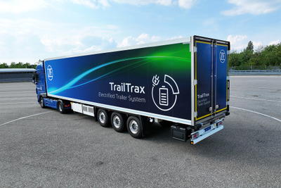 ZFが電動トレーラー公開！「TrailTrax」はCO2を最大40％削減する…IAAトランスポーテーション2024