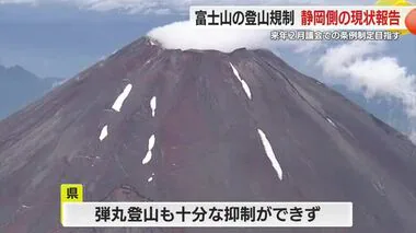 「1つの富士山へ」山梨側と足並みそろえ静岡側でも登山規制導入へ　2月議会での条例制定目指す