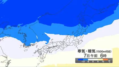 【大雪情報】各地の積雪予想　「警報級の大雪」となる可能性　長野地域平地でも10センチ予想　7日は本州付近は冬型の気圧配置